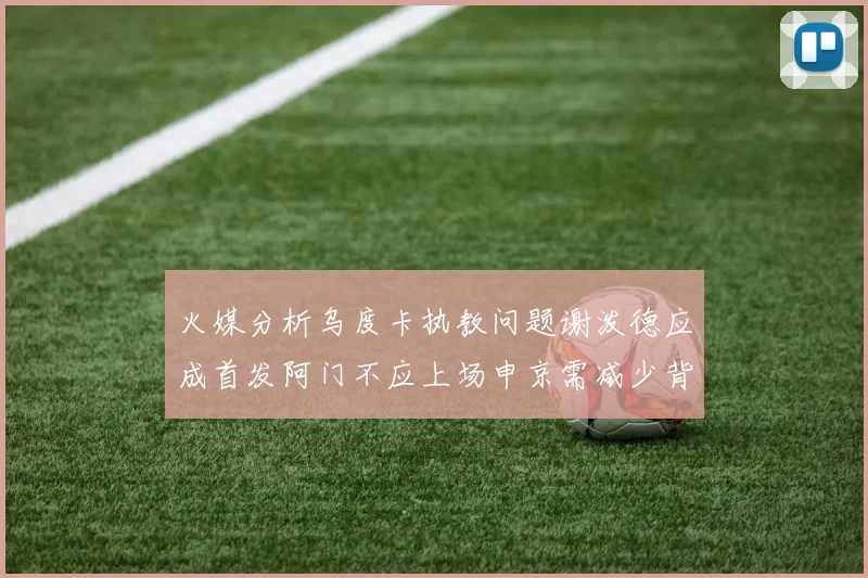 火媒分析乌度卡执教问题谢泼德应成首发阿门不应上场申京需减少背打次数